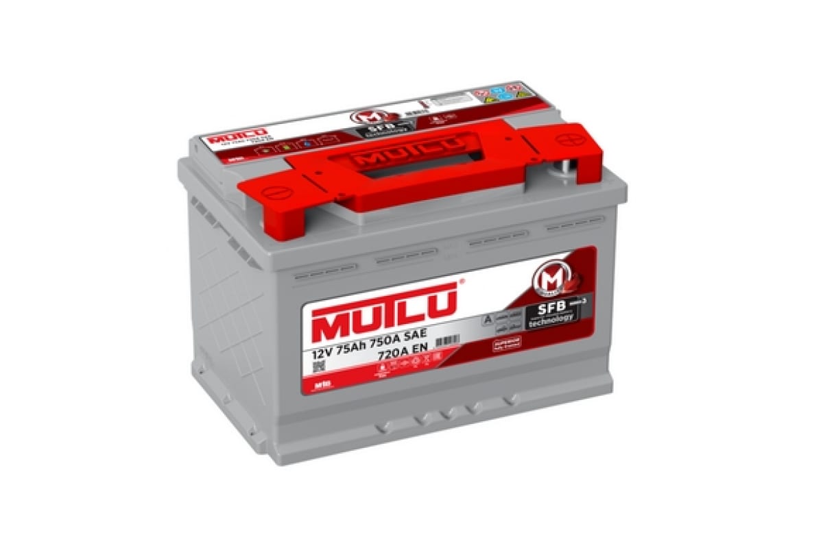 Аккумулятор Mutlu SFB M3 6СТ-75.0 Аккумулятор Mutlu SFB M3 6СТ-75.0