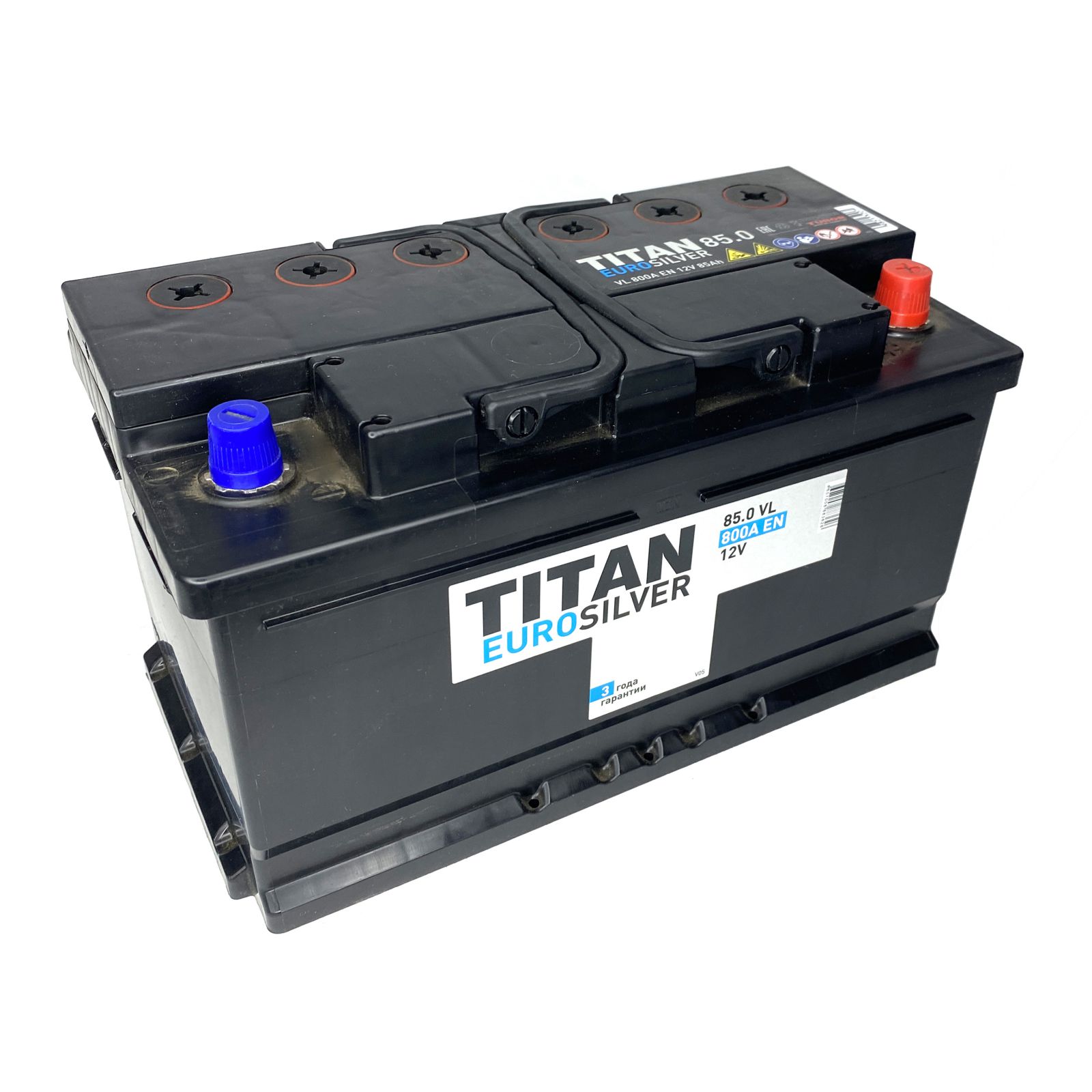 Аккумулятор TITAN EUROSILVER 6СТ-85.0 VL (низкая) Аккумулятор TITAN EUROSILVER 6СТ-85.0 VL (низкая)