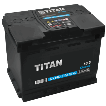 Аккумулятор TITAN Classic 6СТ-60.0 VL